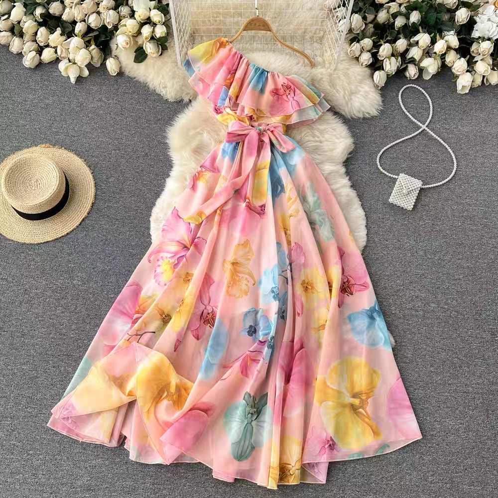 Let’s go out one sleeve dress FD40 image